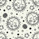Papel de Parede Adesivo Sol e Lua 54021 0,58x2,50M