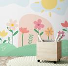 Papel De Parede Adesivo Suave Floral Com Delicadas Flores -- M²
