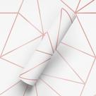 Papel de Parede Adesivo Tema Classic Zara Rose Gold