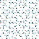 Papel de Parede Adesivo Triângulos em Azul 2,70x0,57m