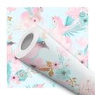 Papel De Parede Adesivo Unicornios Rosa E Azul Quarto Menina 2m