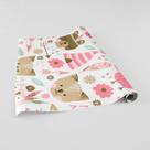 Papel de Parede Adesivo Ursinhas Cabana Rosa Papel de Parede Adesivo Ursinhas Cabana Rosa