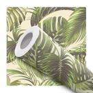 Papel de Parede Adesivo Verde Folhas Folhagem Natureza Moderno Quarto Sala de Estar