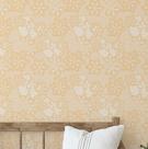 Papel de Parede Adesivo Vinil Floral Renda Coração Laranja para Quarto, Sala e Armários - S4Sassy Papel de Parede Adesivo Vinil Floral Renda Coração Laranja para Quarto, Sala e Armários - S4Sassy