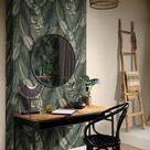 Papel de Parede African Queen III Folhagem Verde 751826