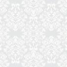Papel de Parede Arabesco Cinza e Off-White 57x270cm