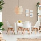 Papel de Parede Attractive 2 Aspecto Têxtil Bege 915078