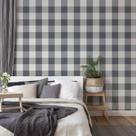 Papel de Parede Attractive 2 Xadrez Cinza 206367