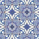 Papel de Parede Autoadesivo Azulejos Português 240036C Azul Contact