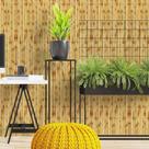 Papel de parede autoadesivo bambu 45x500