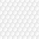 Papel de Parede Autoadesivo Vinílico Reforma Azulejo Ladrilho Pastilha Hexágono Branco Colmeia