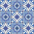 Papel de Parede Autoadesivo Vinílico Reforma Azulejo Português Azul Barroco Colonial Cozinha Banheiro