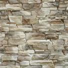 Papel de Parede autocolante - Estilo Pedras tons Bege 3D - Vinil