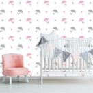 Papel de Parede Autocolante Infantil Guarda Chuvas 250