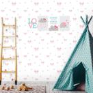 Papel de Parede Autocolante Infantil Lacinhos Xadrez 250