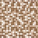 Papel de Parede Autocolante Pastilhas Quadriculadas Fundo Marrom E Branco Vinil Lavável