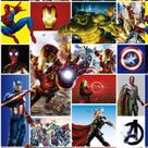 Papel de Parede Autocolante Super Heróis Quadrinhos Marvel PPDIN184 3,00M X 0,50M