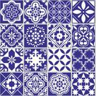 Papel De Parede Azulejo Clássico Azul - 3,00x0,50m