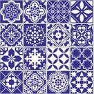 Papel De Parede Azulejo Clássico Azul - 3,30x0,50m