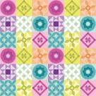 Papel De Parede Azulejo Geométrico Vivo
