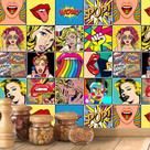 Papel de Parede Azulejo Pop Art 1 Metro