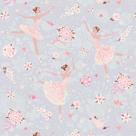 Papel De Parede Baby Bailarina Rosa Com Roxo - 3,00x0,50m