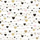 Papel De Parede Baby Meninas Corações Coloridos - 1,50x0,50m