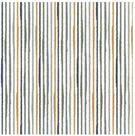 Papel De Parede Bobinex Revoada - Listra Aquarela Azul, Militar E Mostarda 4423
