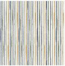 Papel De Parede Bobinex Revoada - Listra Aquarela Azul, Militar E Mostarda 4423