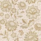 Papel de Parede Bolero Floral Clássico Bege para Quarto, Sala ou escritório Lavável Decorange