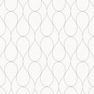 Papel de Parede Branco Adesivo Abstrato 2,70x0,57m