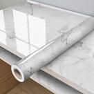 Papel de Parede Branco e Dourado Autoadesivo Lavável Realista Renove Sua Casa Sem Obra