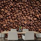 Papel de Parede Café Cafeteria Espresso Grãos Sala Painel - 202pcp