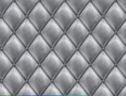 Papel de Parede Capitone Couro Cinza 3D Cabeceira de Cama CO 02 3METROSX57CM