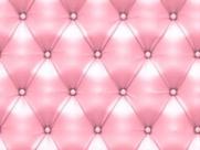 Papel de Parede Capitone Couro Rosa Cabeceira de Cama 3D
