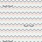Papel De Parede Chevron Baby Com Olhinhos - 3,00x0,50m
