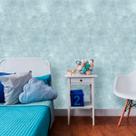 Papel de Parede Cimento Queimado Azul 3,00m