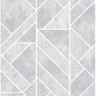 Papel de Parede Colorkey - Col1002 Geométrico CINZA.