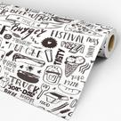 Papel De Parede Comércio - Lanchonete/foodtruck - 2,50x0,50m Papel De Parede Comércio - Lanchonete/foodtruck - 2,50x0,50m