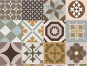 Papel de Parede Cozinha e Banheiro Lavável Vinílico Azulejo Português Marrom 3METROS X57CM Papel de Parede Cozinha e Banheiro Lavável Vinílico Azulejo Português Marrom 3METROS X57CM
