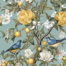 Papel de parede Danodoi Blue Bird Peel and Stick Limoeiro 10m²