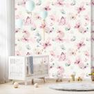 Papel de Parede Decoração Borboletas 1 ROLO 5 METROS Adesivo Autocolante 5m x 45cm Sala Quarto