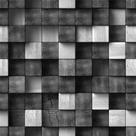 Papel de Parede Decorativo 3D Cubo Tons Preto ao Branco 1,5m