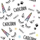 Papel De Parede Decorativo Baby Meninas Caticorn 3,30x0,50m