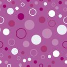 Papel de Parede Decorativo Bolinhas e Tons Roxos 1,5m