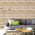 Papel de Parede Decorativo Madeira Estilo Piso Retangular Claro 3,3m