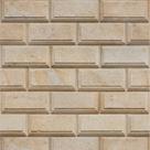 Papel De Parede Decorativo Tijolinho Bege Classico - 1,50m