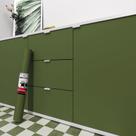Papel de parede Decotalk Green Contact Paper 200x17,7cm Vinil Papel de parede Decotalk Green Contact Paper 200x17,7cm Vinil