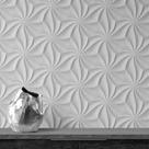 Papel De Parede Efeito Gesso 3D Geométrico Adesivo Autocolante