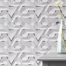 Papel de Parede Efeito Gesso 3D Labirinto Fio Preto Autocolante Lavável Papel de Parede Efeito Gesso 3D Labirinto Fio Preto Autocolante Lavável